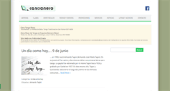 Desktop Screenshot of espectaculos.cancionero.net