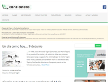 Tablet Screenshot of espectaculos.cancionero.net