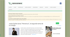 Desktop Screenshot of cancionero.net