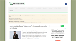 Desktop Screenshot of cancionero.com.ar
